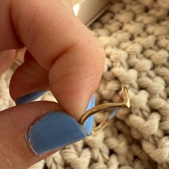 Made by Mary Gold Peak Ring Size 6 - Picture 3 of 3